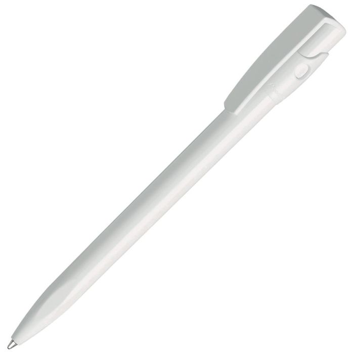 Ручка шариковая KIKI, корпус белый, цвет вставки белый