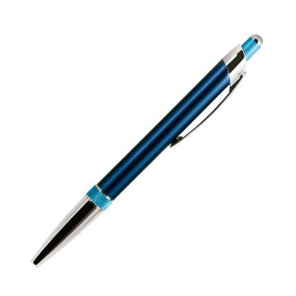 Шариковая металлическая ручка, Portobello Trend, коллекция "Bali", цвет корпуса синий с голубым