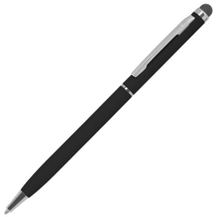 2330346:Ручка металлическая шариковая TW с покрытием SOFT TOUCH, со стилусом, цвет чёрный 2330346,:Ручка металлическая шариковая TW с покрытием SOFT TOUCH, со стилусом, цвет чёрный