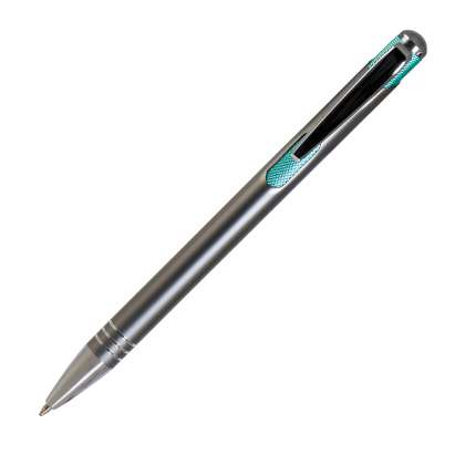 Ручка шариковая "Bello", нажимной механизм, цвет серый с голубым