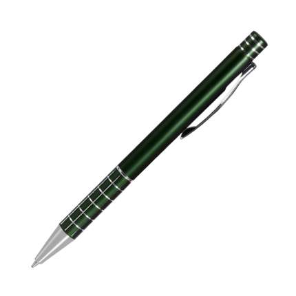 Ручка шариковая "Scotland", нажимной механизм, зелёная