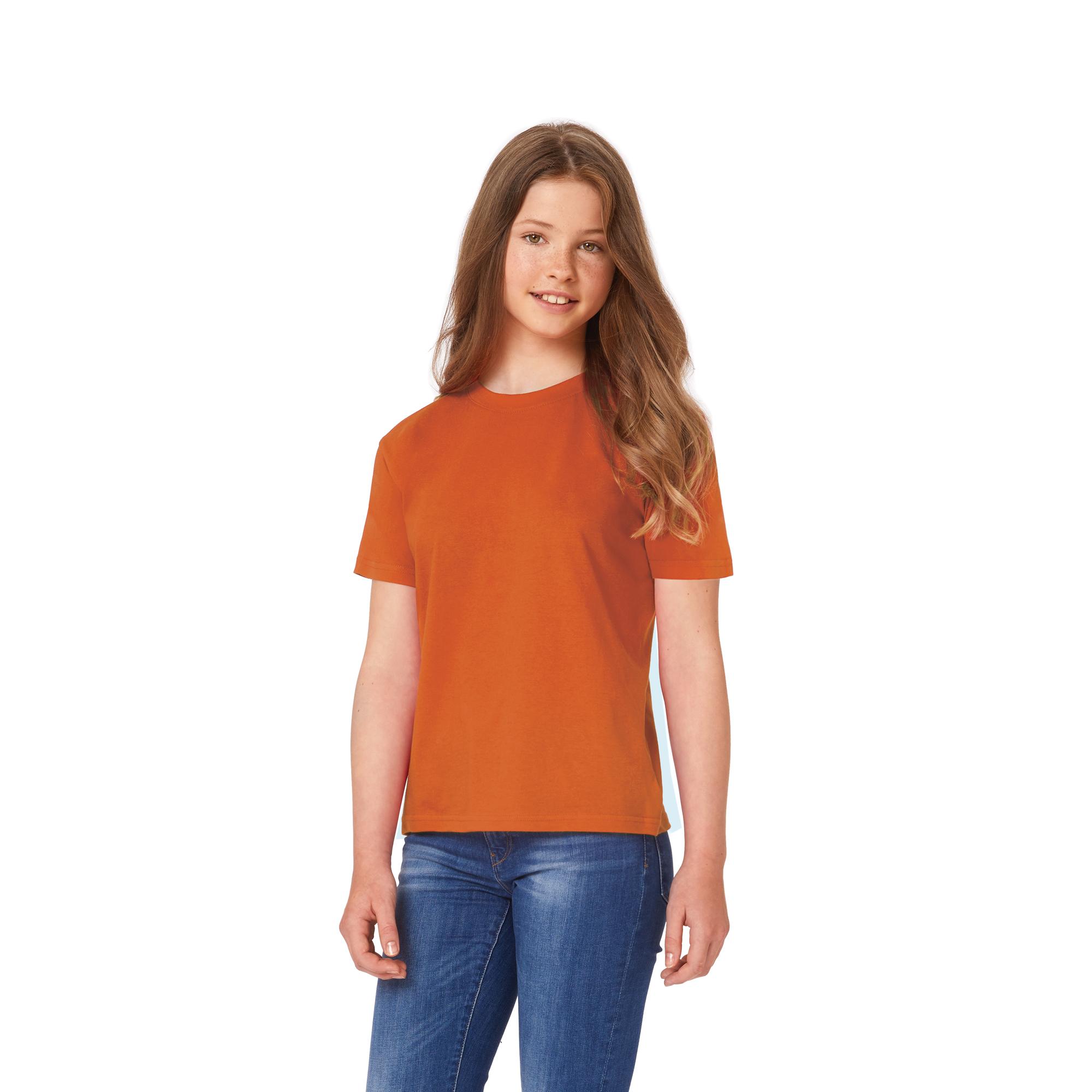 Футболка детская Exact 150/kids, оранжевая/orange, размер 5/6