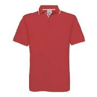 Рубашка поло мужская Safran Sport, цвет красный/белый/red/white, размер S