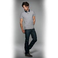 Рубашка поло мужская DNM Forward/men, цвет пестрый-серый/denim/heather grey, размер XXL