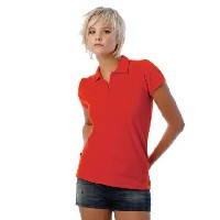 Рубашка поло женская Heavymill/women, цвет красный/red, размер S