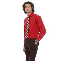 Рубашка мужская с длинным рукавом Heritage LSL/men, цвет темно-красная/deep red, размер L