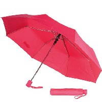 Зонт складной автоматический "Ева", цвет розовый