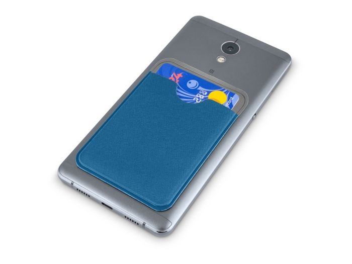 фото Картхолдер с креплением на телефон «Favor», синий