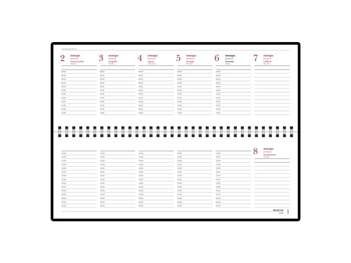 фото Планинг датированный Velvet 2021, синий