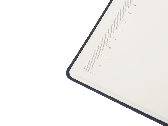 фото Блокнот А5 в гибкой обложке «Chaplin», синий