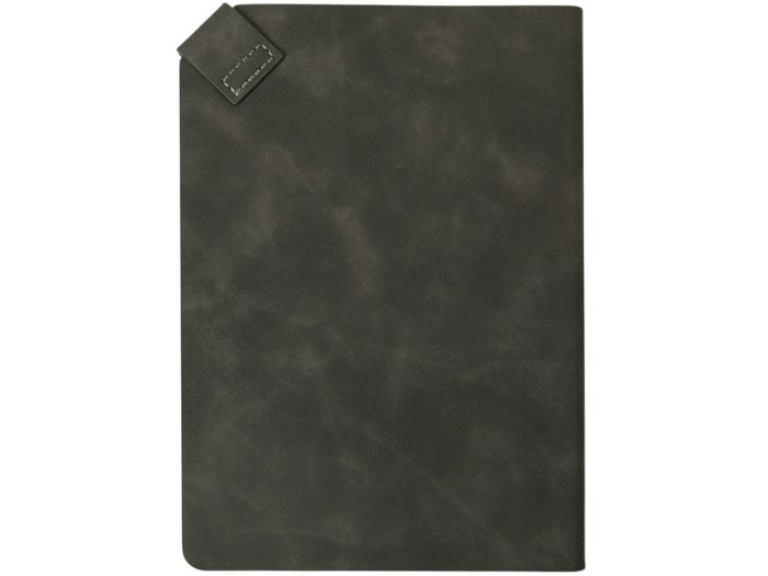 фото Блокнот А5 в гибкой обложке «Chaplin», серый