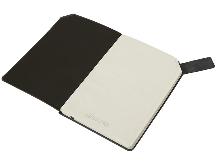 фото Блокнот А5 в гибкой обложке «Chaplin», серый