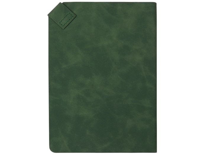 фото Блокнот А5 в гибкой обложке «Chaplin», зеленый