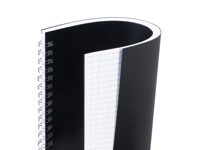 фото Блокнот А5 в пластиковой обложке, черный
