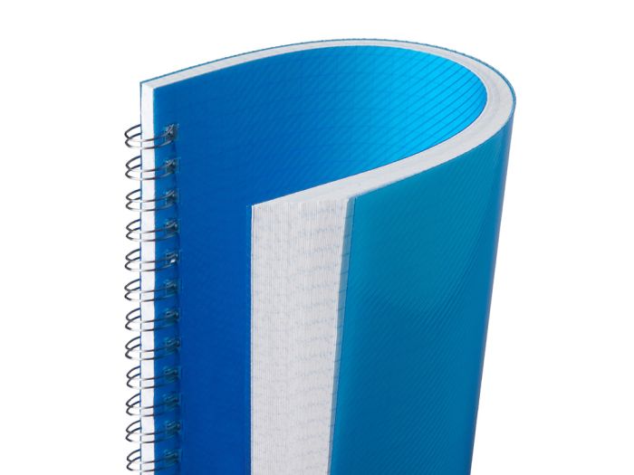 фото Блокнот А5 в пластиковой обложке, синий