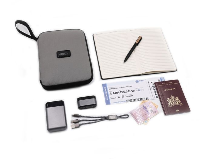 фото Тревел-органайзер «Nomad» из водостойкого переработанного пластика, серый