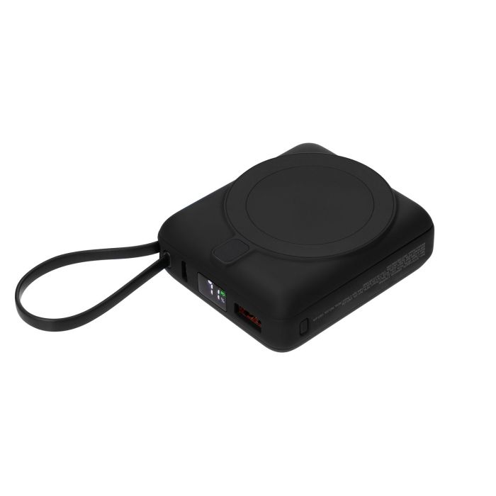 Внешний аккумулятор с подсветкой Ritter PD 10000mAh с функцией беспроводной зарядки 15W, чёрный