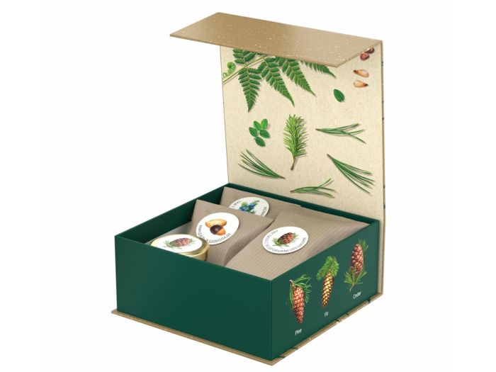 Подарочный набор c чаем «С сосновым годом!», мультиколор