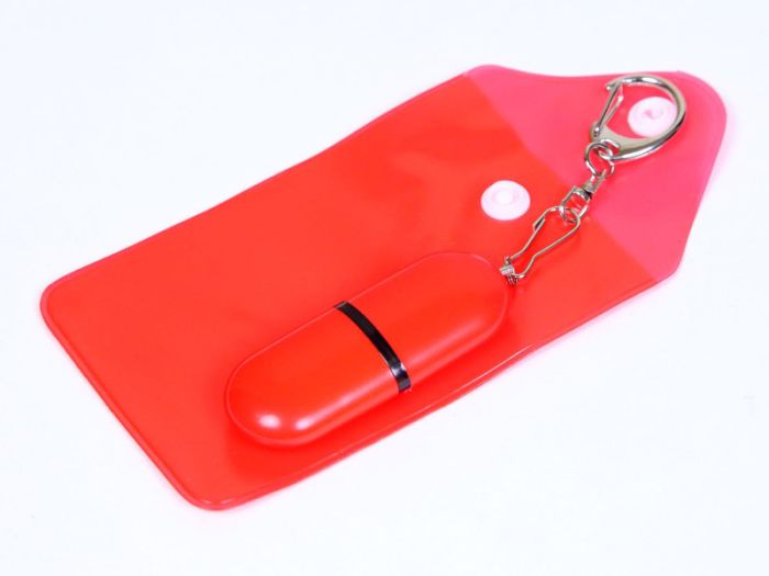 фото Флешка промо каплевидной формы. 64 Гб. Красный, USB2.0