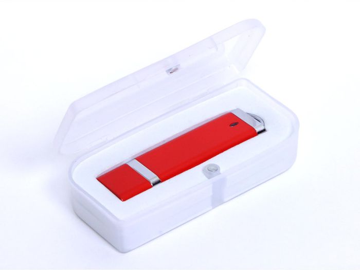 фото Прямоугольная флешка 64 Гб.Красный, USB2.0