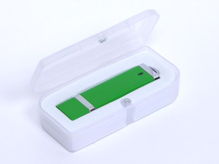 фото Прямоугольная флешка 64 Гб.Зеленый, USB2.0