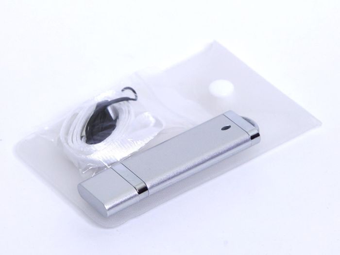 фото Прямоугольная флешка 64 Гб.Серебряный, USB3.0