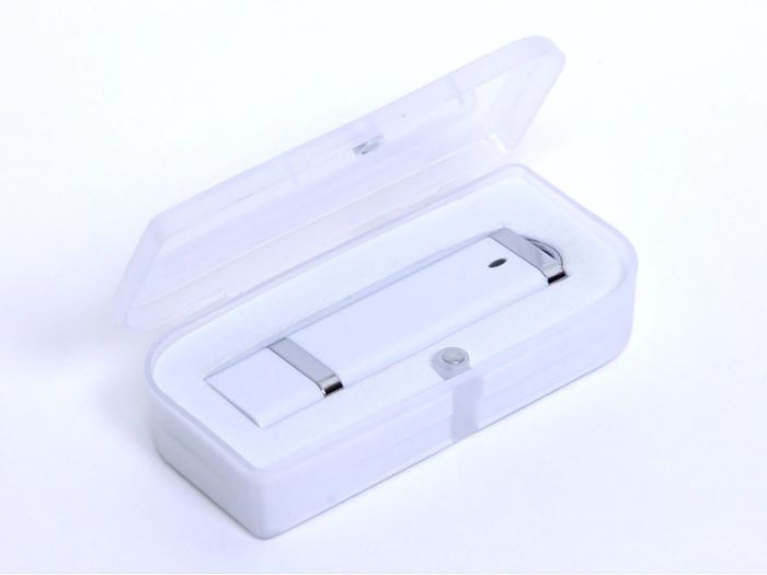 фото Прямоугольная флешка 64 Гб.Белый, USB3.0