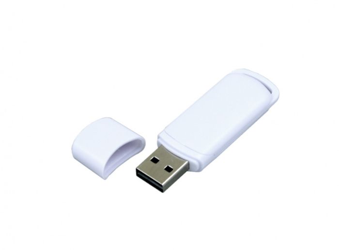фото Флешка c вставкой 64 Гб.Белый, USB2.0