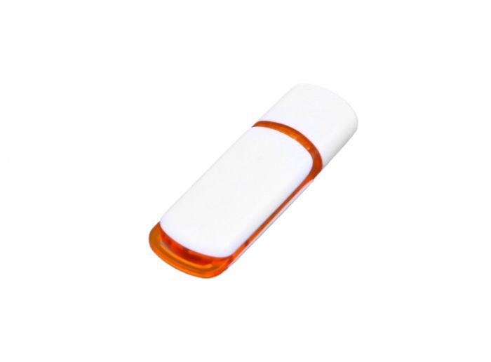 фото Флешка со вставкой 64 Гб. Оранжевый, USB2.0