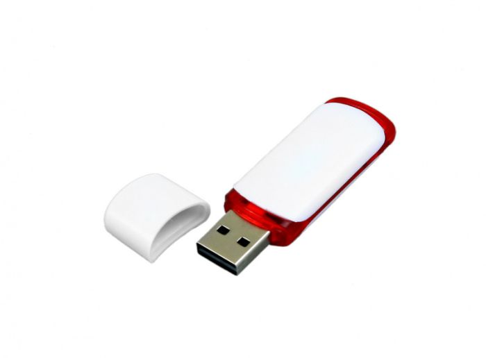 фото Флешка со вставкой 64 Гб. Красный, USB2.0