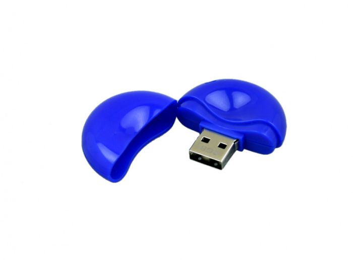 фото Круглая флешка, 64 Гб. Синий, USB2.0
