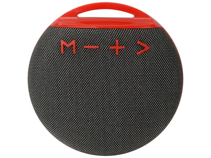 фото Портативная колонка "Tempo", цвет серый с красным