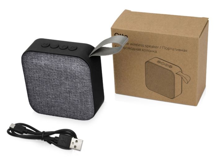 фото Портативная колонка Otto, серый/черный