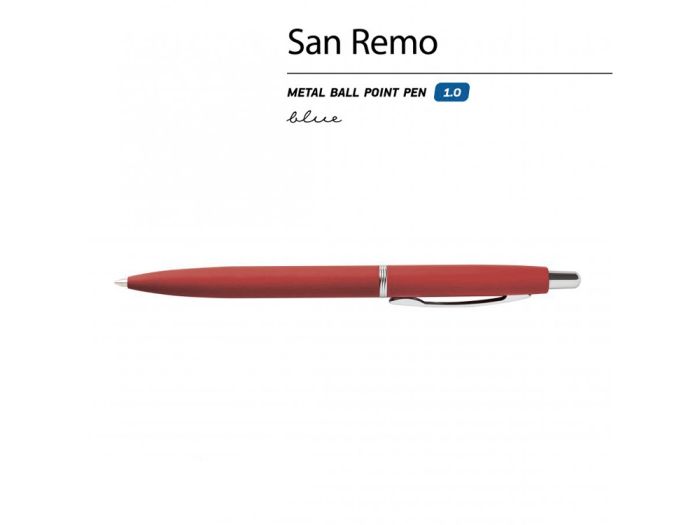 фото Ручка металлическая шариковая «San Remo» Soft touch