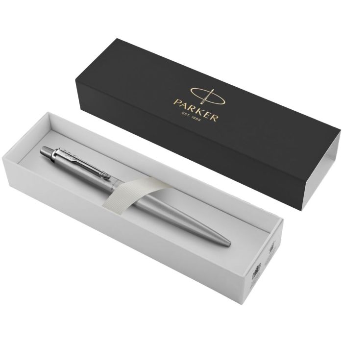 фото Ручка шариковая Parker Jotter XL Monochrome Gold, серебристая