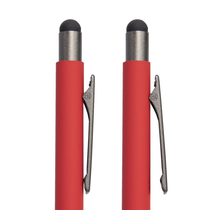 фото Ручка шариковая FACTOR GRIP со стилусом, красный