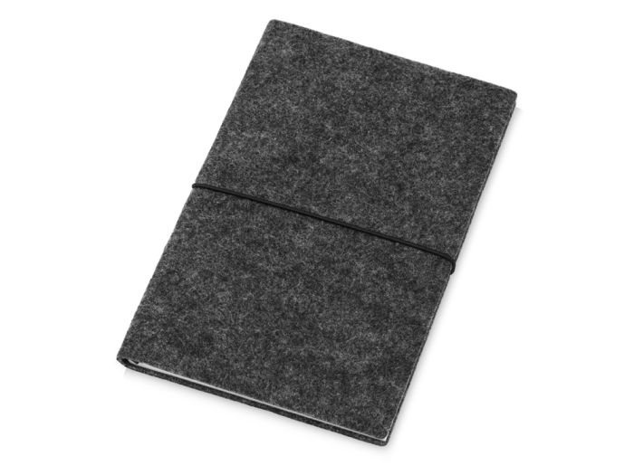 Блокнот в гибкой обложке А5 «Felt», темно-серый