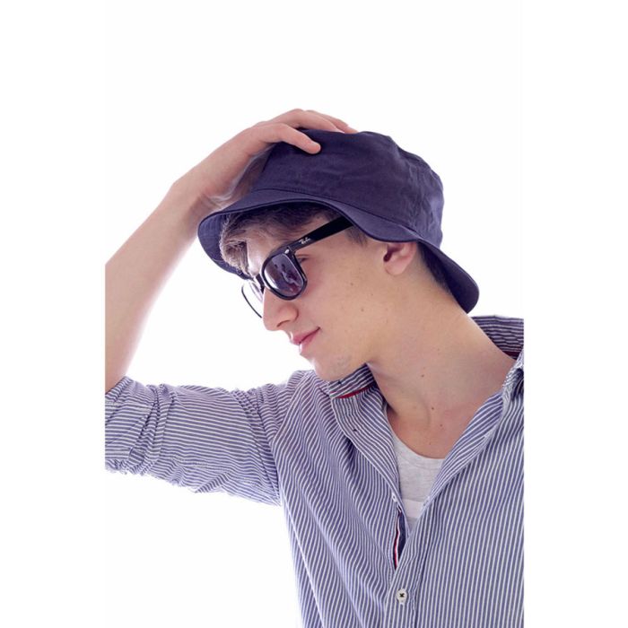 фото Панама BUCKET COTTON 180 темно-синяя