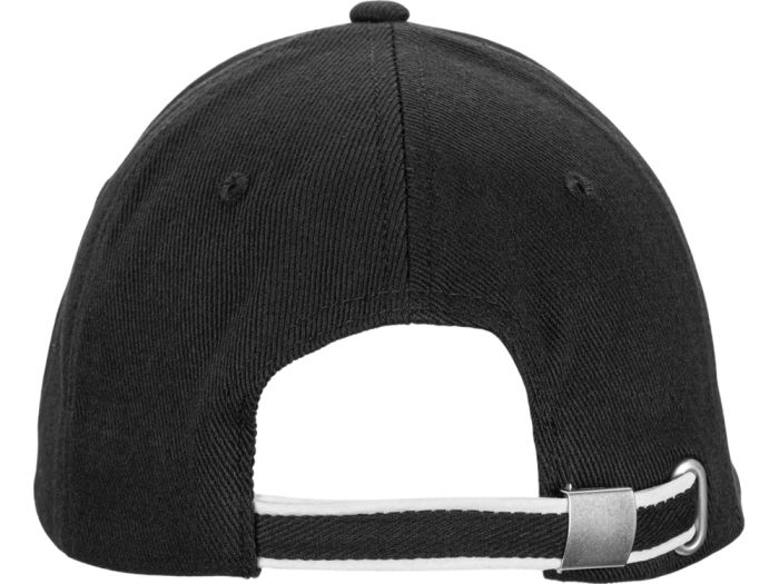 фото Бейсболка «Cancun», черный, белый