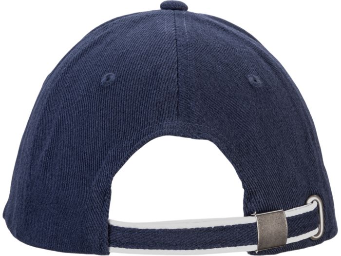 фото Бейсболка «Cancun», темно-синий, белый