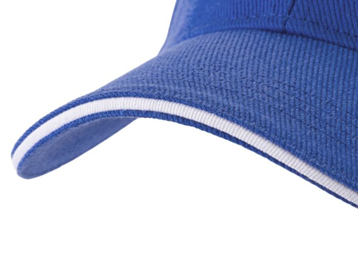 фото Бейсболка «Cancun», синий классический, белый