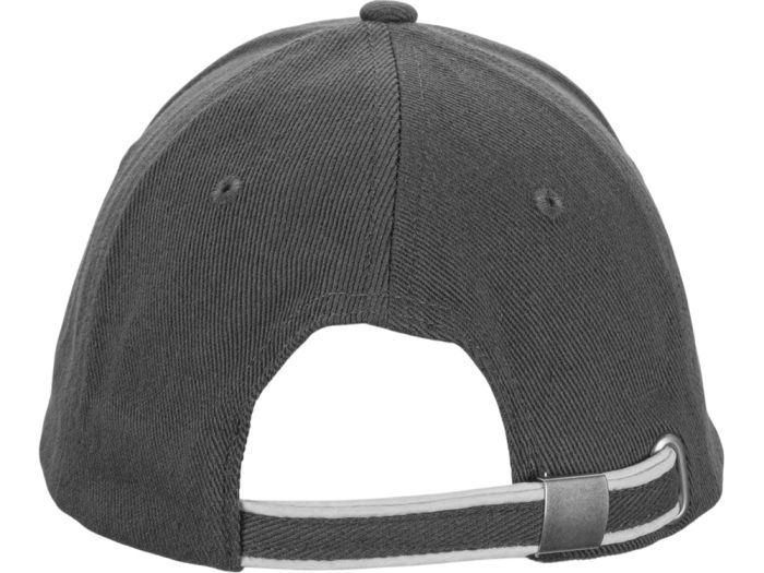 фото Бейсболка «Cancun», темно-серый, белый