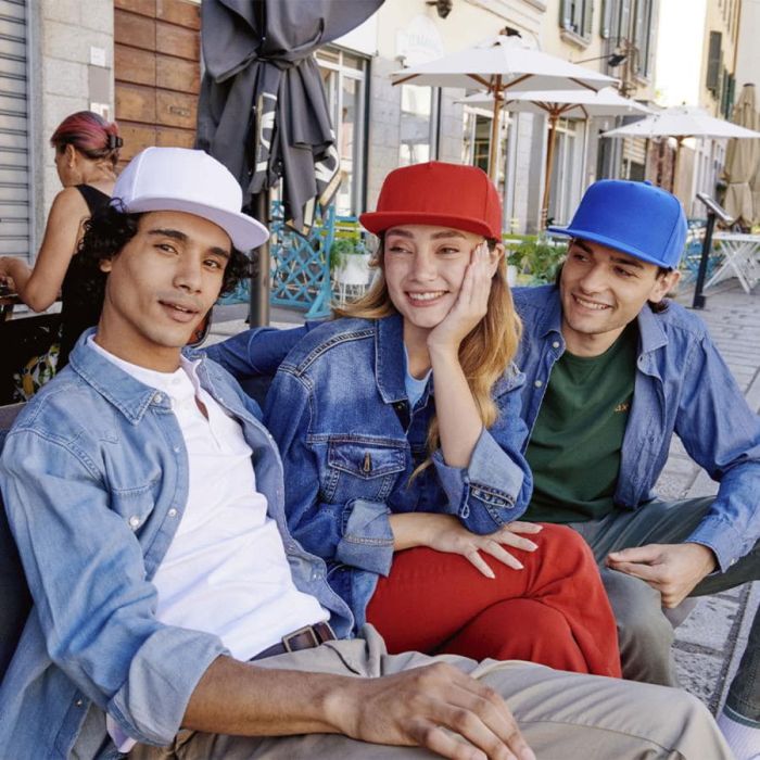 фото Бейсболка SNAP FIVE-S, 5 клиньев, пластиковая застёжка