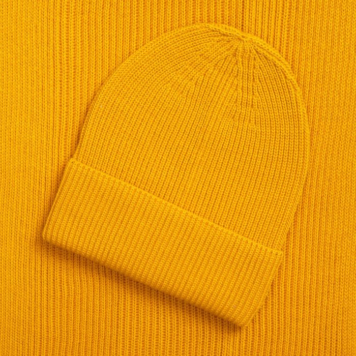 фото Шарф Nobilis Mono, жёлтый (медовый)