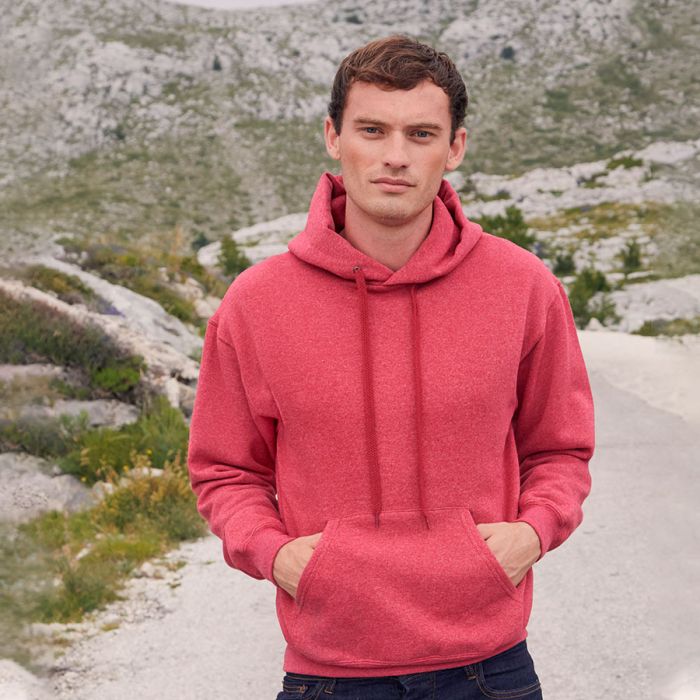 фото Толстовка с начесом CLASSIC HOODED SWEAT 280.Красный. РазмерS