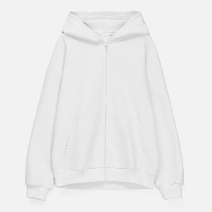 Толстовка унисекс оверсайз Sartoro, белая, размер M/L