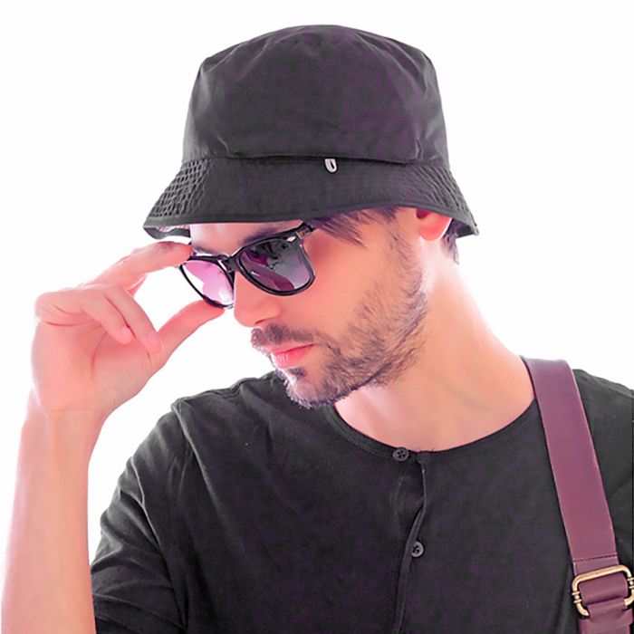 фото Панама BUCKET POCKET 85 двусторонняя, черная