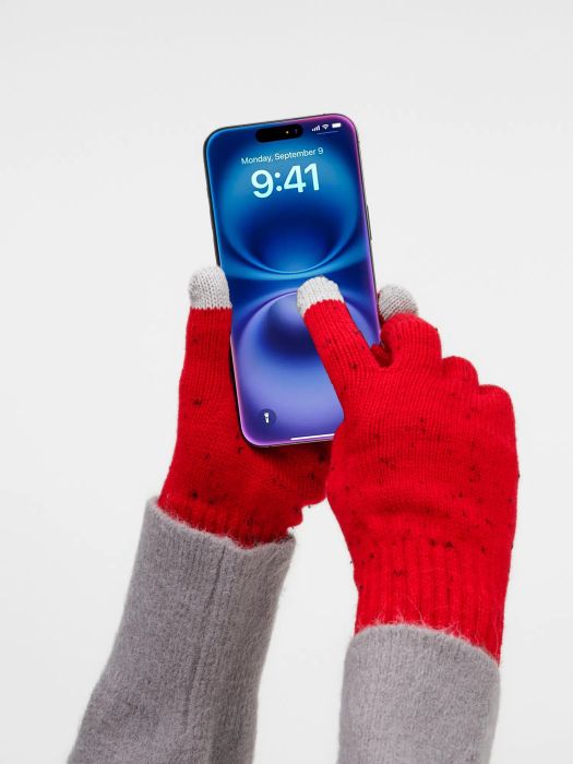 фото Перчатки сенсорные Spotti Senso, красные, размер L/XL