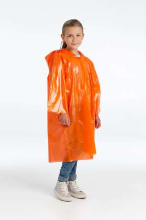 фото Дождевик-плащ детский BrightWay Kids, оранжевый