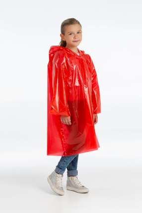 фото Дождевик-плащ детский BrightWay Kids, красный